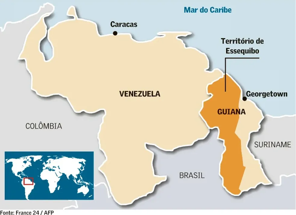 Brasil defende solução pacífica entre Venezuela e Guiana